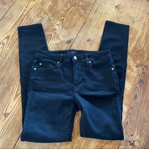 Fidelity Indigo Dyed Black Skinny Jeans
